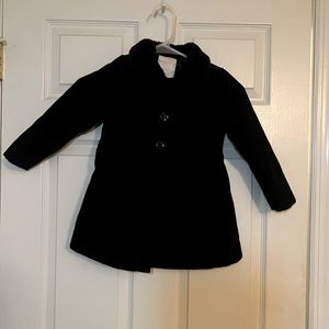 Gymboree little girls black dress coat
